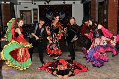 With gypsy dancers